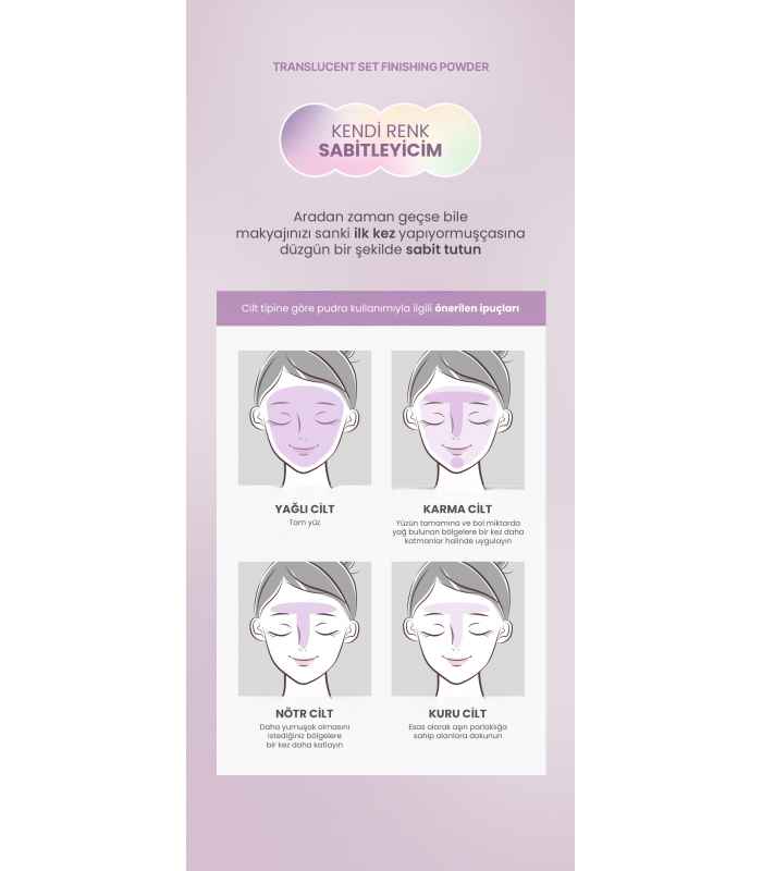 Tfit PUDRA | Translucent Set Finishing Powder 02 Beige 7G Transparan Pudra