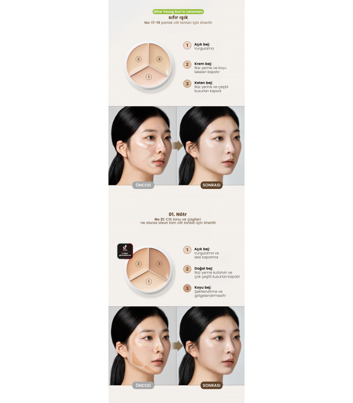 Tfit Kapatıcı | Cover Up Pro Concealer 03 Cool 15 G 3'lü Kapatıcı